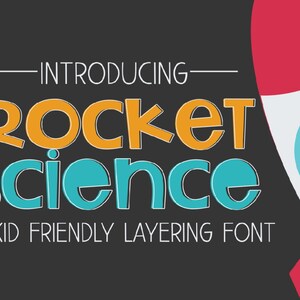デジタルフォントダウンロード、ロケットサイエンスレイヤーフォント、キッドフォント、ボーイフォント、クリカット＆シルエットクラフターフォント、TTF、OTF、手書き、オリジナル