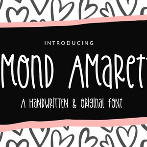 Almond Amaretto Handwritten Font Neat Handwriting Digital Planner Font Goodnotes Font Teacher Fonts image 10