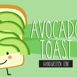 Avocado Toast Handwritten Font | Neat Handwriting Font for Goodnotes Digital Planner Journal | Teacher Fonts