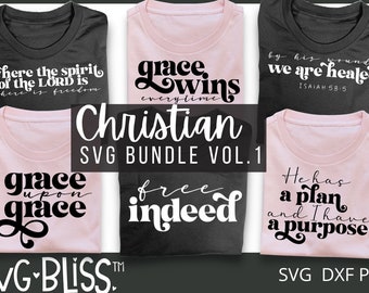 Christian SVG Bundle | Christian Faith T-Shirt Design Digital Download Bundle