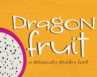 Digital Font Download, Dragon Fruit Handwritten Font, Crafter Font, TTF, OTF, Cricut & Silhouette Smooth Font, Digital Download, Cute, Kids