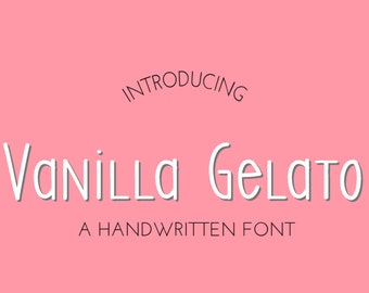 Vanilla Gelato Handwritten Font