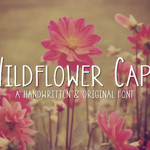 Wildflower Caps Handwritten Font