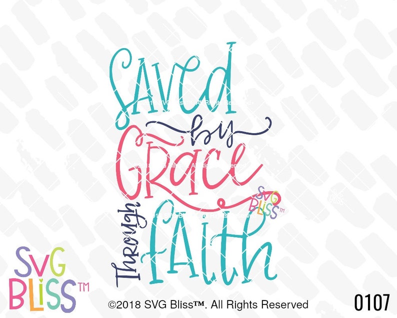Download Saved By Grace SVG & DXF Cut File for Cricut Explore and ...