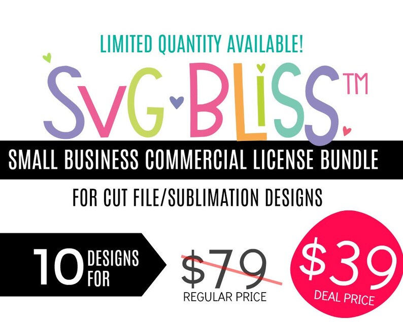 Download Commercial License Bundle Deal for 10 SVG or Sublimation ...