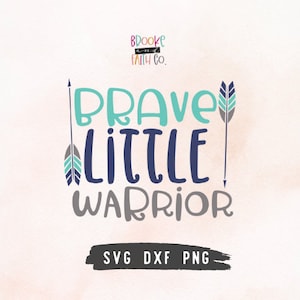 Brave Little Warrior SVG- NICU Preemie Baby SVG Cut File