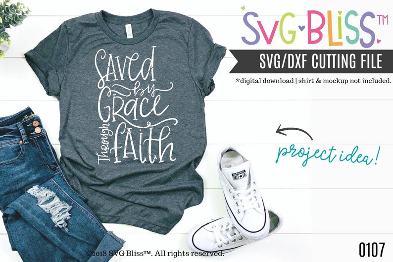 Download Saved By Grace SVG & DXF Cut File for Cricut Explore and ...