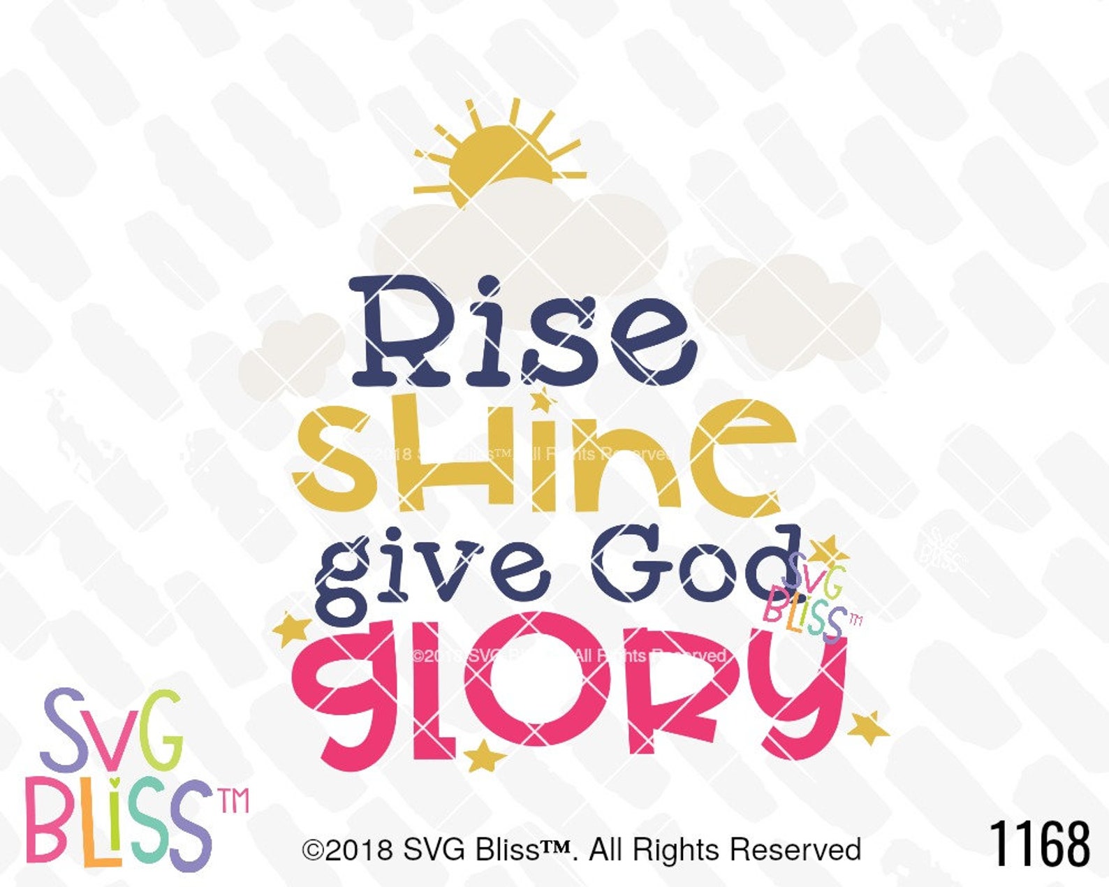 Rise Shine Give God The Glory Lyrics Rise Shine & Give God Glory SVG Christian Song Quote Cut | Etsy