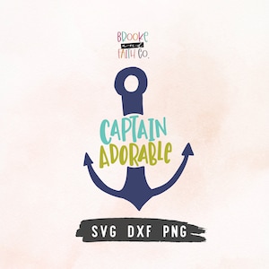 Captain Adorable SVG Nautical Baby SVG Nautical Baby Sublimation PNG image 1