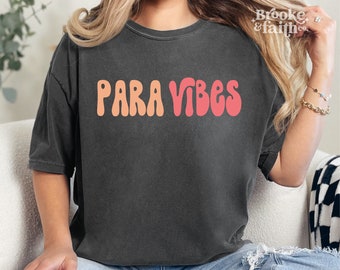 Para Vibes SVG | Paraprofessional SVG Digital Download | Special Ed Para SVG for T-Shirts | Retro Design
