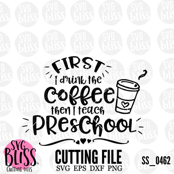 Download Preschool Teacher SVG Coffee Teacher Appreciation Gift | Etsy