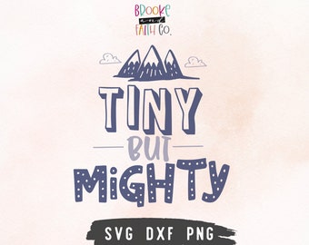 Preemie SVG | NICU Baby SVG | Tiny But Mighty | Preemie Baby Boy Svg Png Digital Download