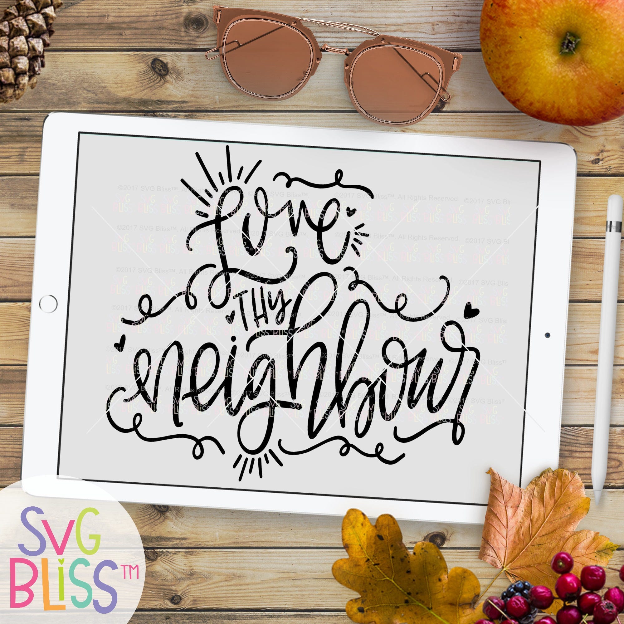 Download Love Thy Neighbour Svg Love Kindness Inspirational Faith Etsy