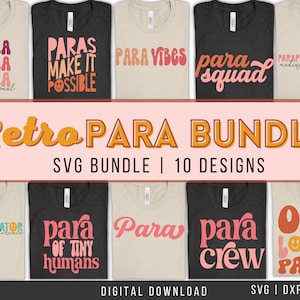 School Para SVG Bundle | Special Ed Para SVG for Cricut & Silhouette