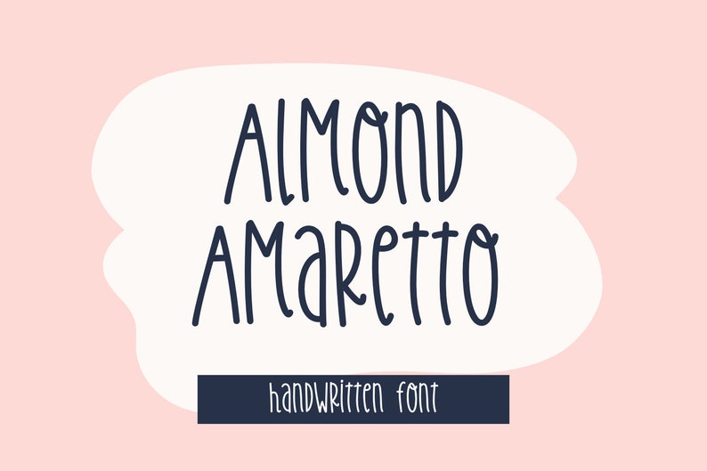 Almond Amaretto Handwritten Font Neat Handwriting Digital Planner Font Goodnotes Font Teacher Fonts image 1