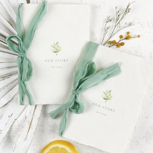 Custom Vow Books | Wedding Vow Books | Vow Book Set | Set of 2 | Lemon Vow Books | Garden Vow Books | Personalized Vow Books