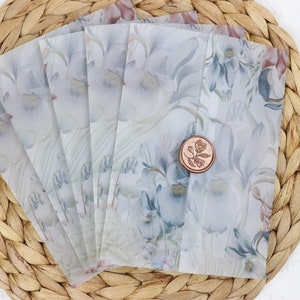 Blue Watercolor Vellum Jackets | Printable Floral Vellum Wraps for Wedding Invitations | Digital Garden Wedding invitations