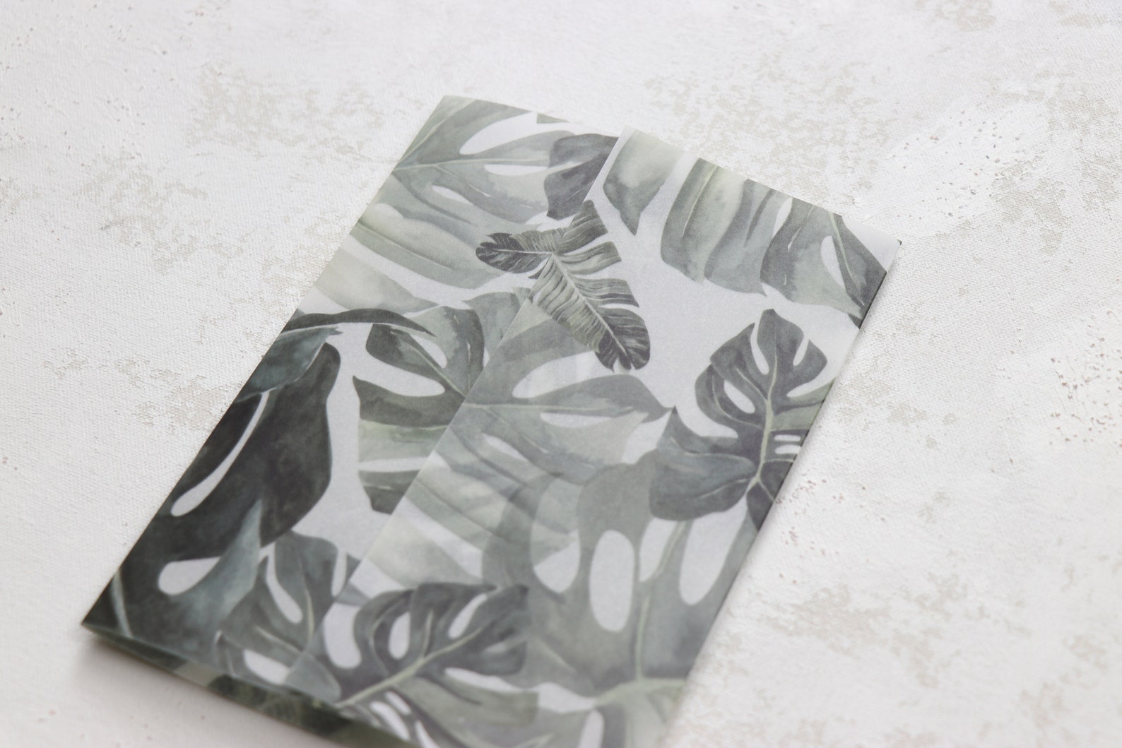 Vellum Jacket Vellum Wrap Tropical Vellum Wrap 5x7 Etsy