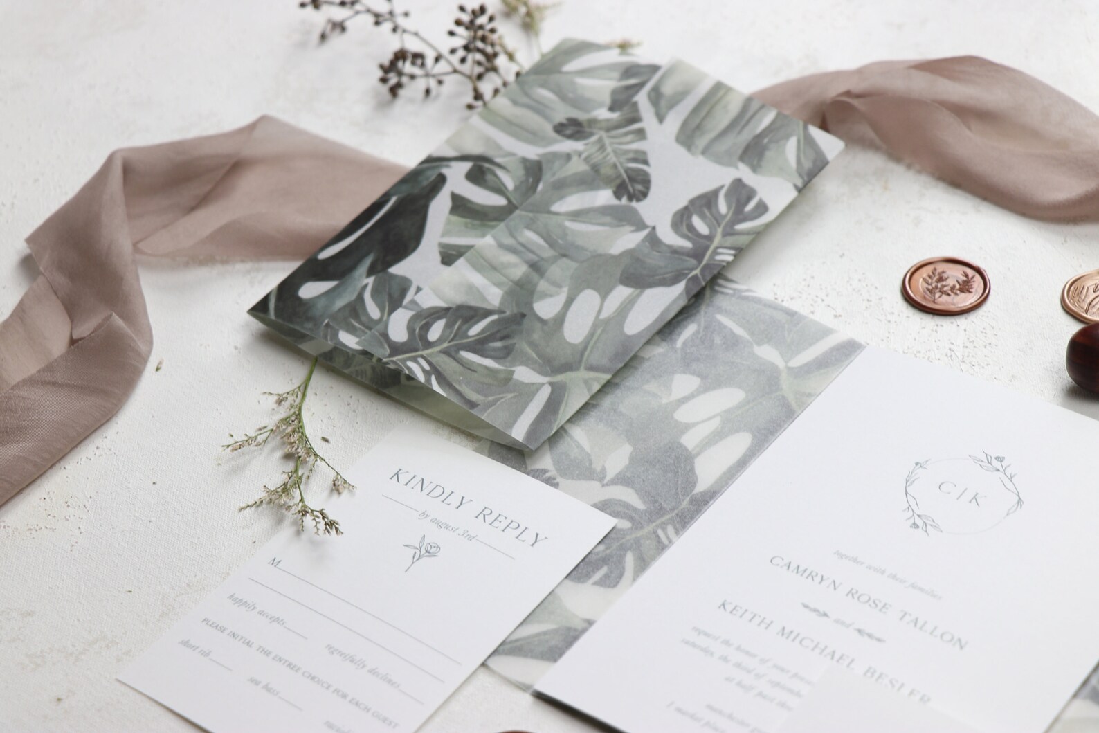 Vellum Jacket Vellum Wrap Tropical Vellum Wrap 5x7 Etsy