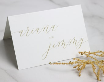 Gold Thank You Card | Thank You Cards | Wedding Thank You Cards | Custom Thank You Cards | Gold Thank You Cards