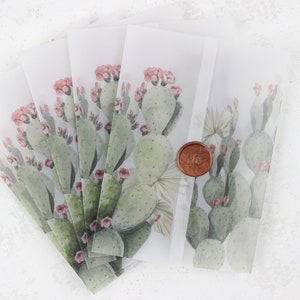 Yeaqee 50 Boho Pre Folded Vellum Paper Pampas Grass Printed Vellum Jackets  for 5x7 Invitations Envelope