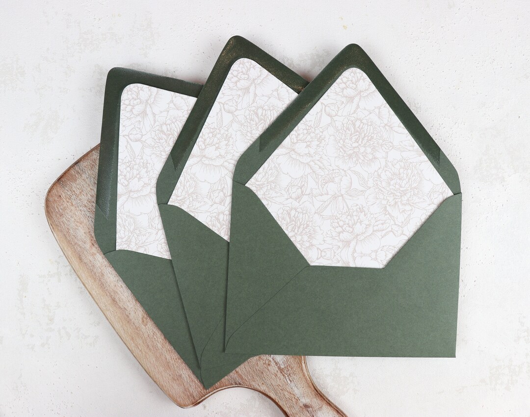 Peony Envelope Liners Wedding Envelope Liners Envelope Liners Weddings
