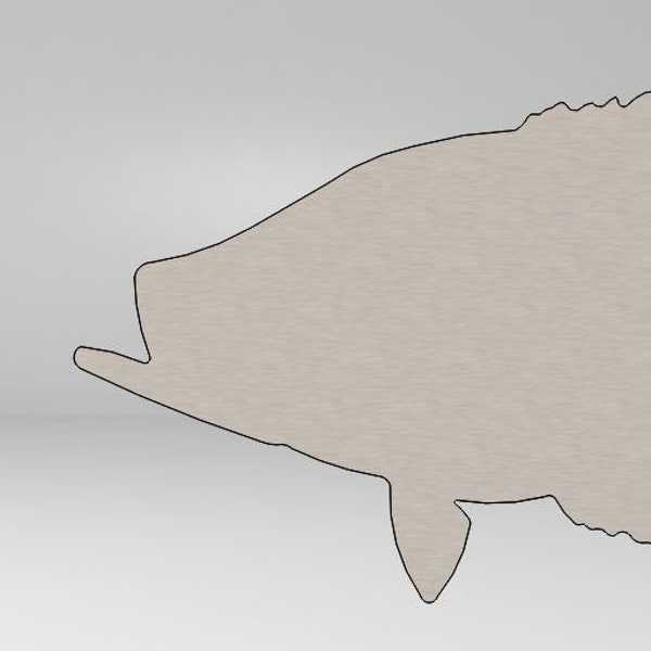 Crappie Fish DXF Cut File