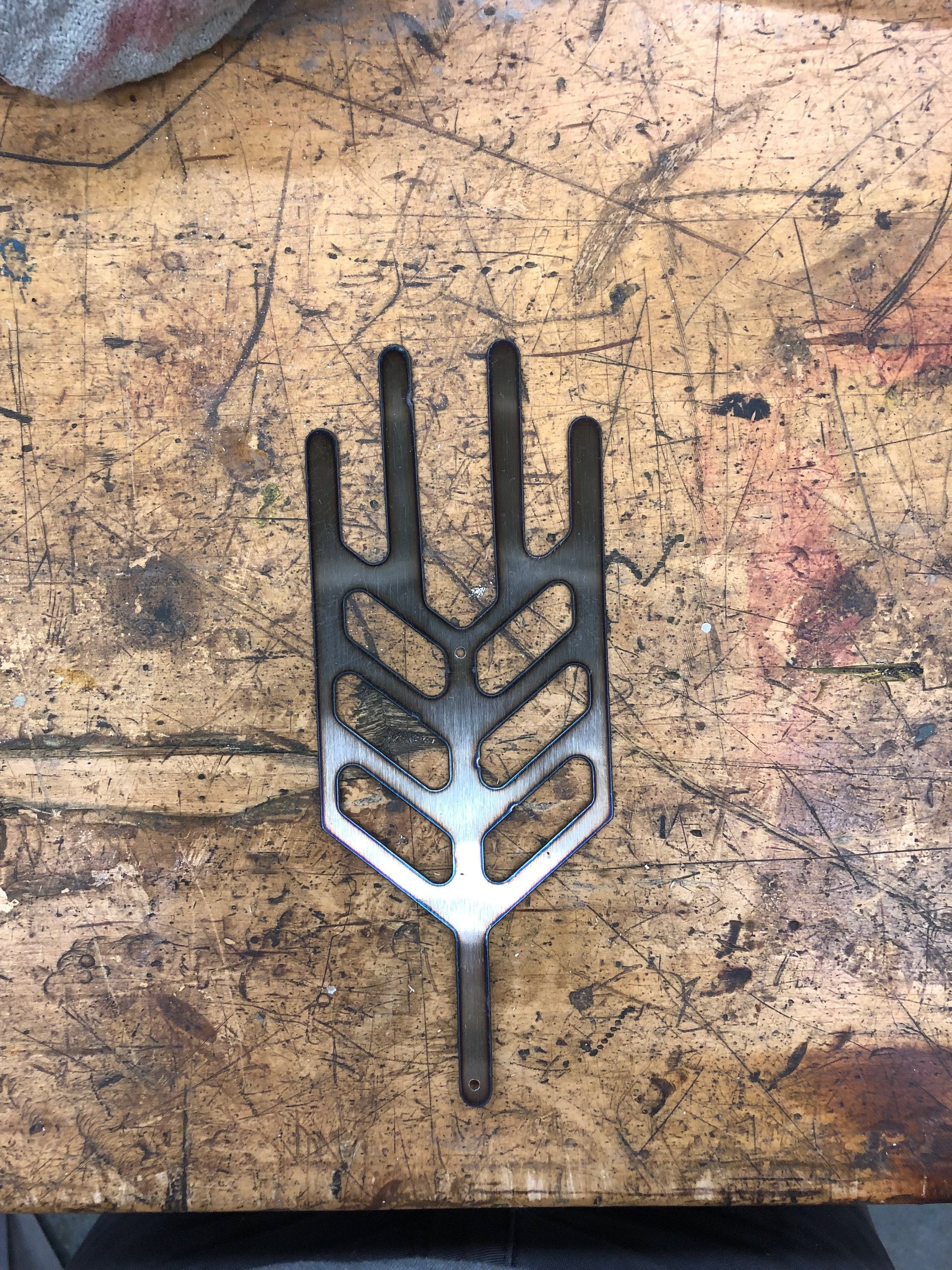 8 Plasma Cut Wheat Metal Wall Decoration Recycled Etsy