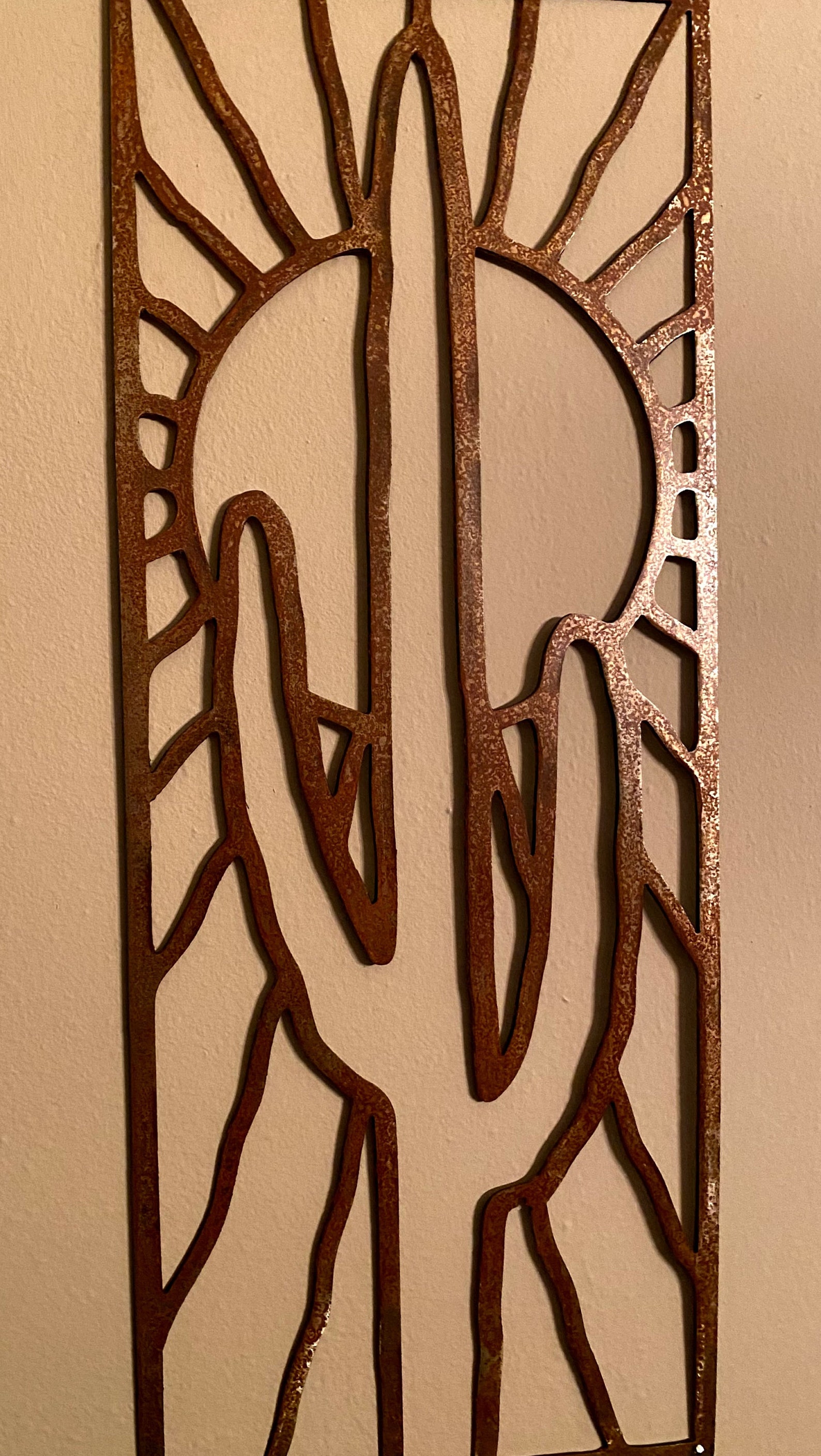 Metal Wall Art Cactus and Sun Metal Wall Sculpture Metal Etsy