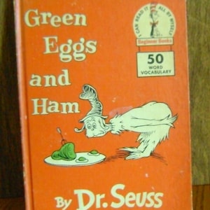 Vintage Buch von Dr. Seuss / Green Eggs and Ham / 1960 / Hardcover / Guter Zustand / Baby Party / Geburtstagsgeschenk / Sammlerstück
