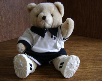 Wangs International Teddy Bear wearing soccer outfit  bear is jointed