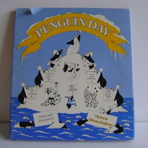 Vintage Buch Erstausgabe Penguin Day / Autorin Victoria Winteringham / Kinderbuch / Sammlerstück / 1982 / Geburtstagsgeschenk / neuwertig