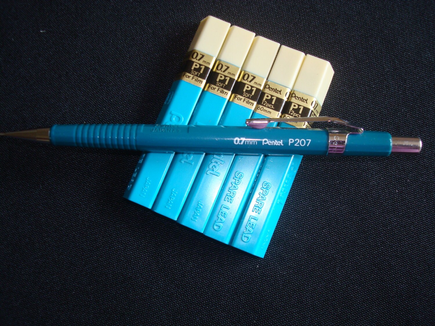 Vintage pentel mechanical lead pencil P207 0.7mm includes 6 Etsy