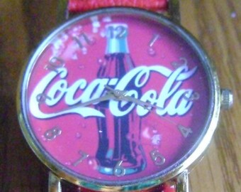 Vintage Coca-Cola watch Red & Gold seal / collectible / Mint / never worn / collectible / Nostalgic / Mother's day /Birthday gift/ Christmas