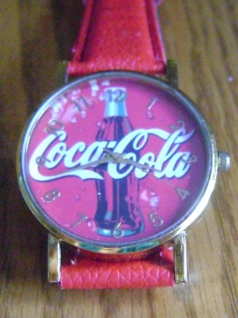 Vintage Coca-cola Watch Red & Gold Seal / Collectible / Mint