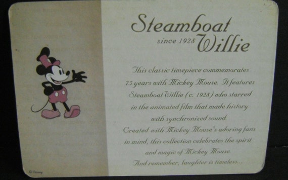 Vintage Steamboat Willie Watch / collectible / FS… - image 7