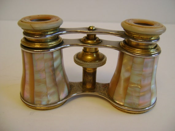 vintage mother of pearl opera glasses