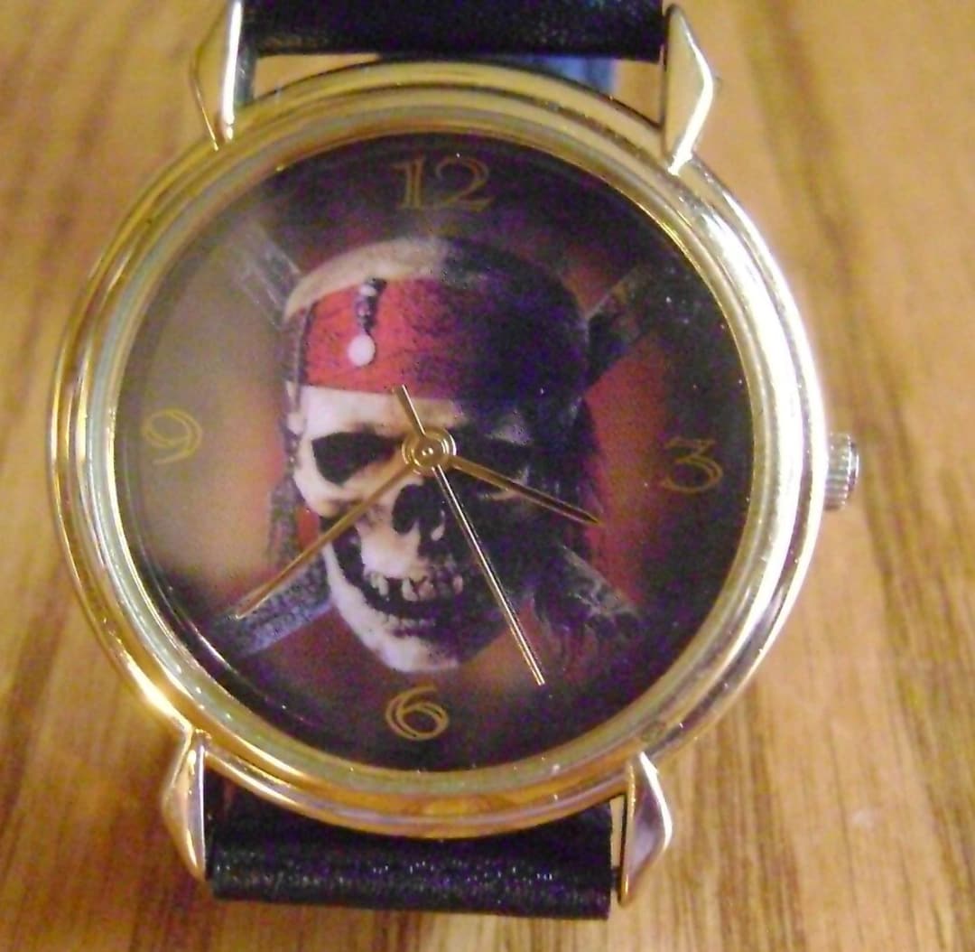 Custom Pirate Captain's Treasure Watch - Personalize Your Name on This Epic Design
