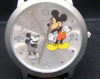 Vintage Disney  Mickey Mouse Through the Years watch / Small Face / Never Worn / Christmas / Timepiece / Birthday / ***FREE Shipping USA***