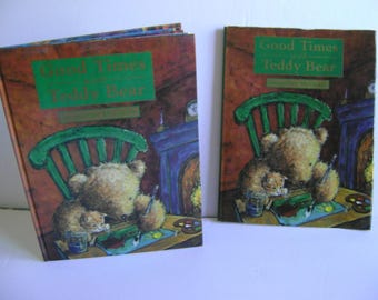 Livre première édition Good Times with Teddy Bear / Livre pour enfants / vintage / 1997 / couverture rigide/ jaquette / Cadeau d’anniversaire / collection