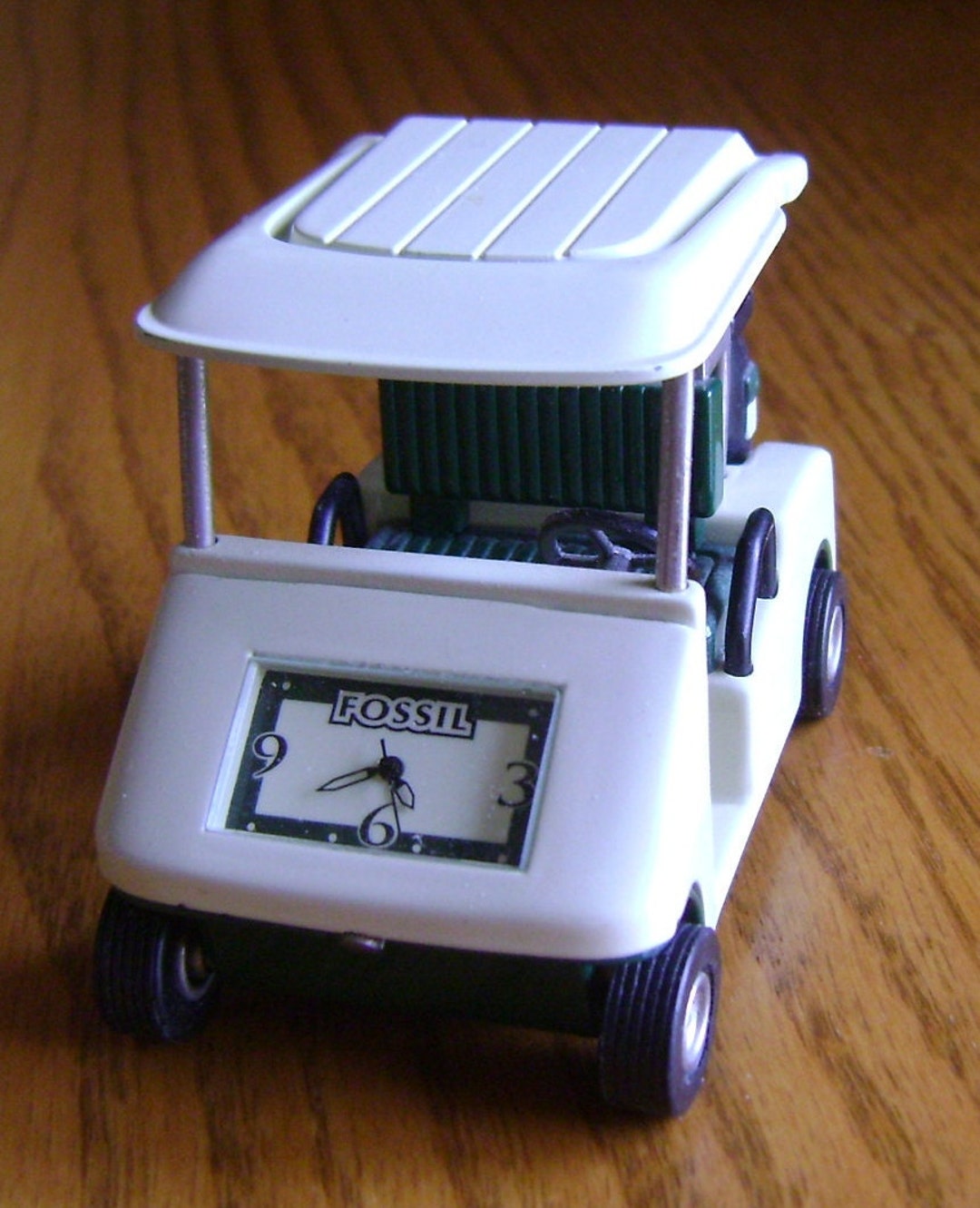 Vintage Fossil Golf Cart Clock / Desk Clock / Birthday Gift / Etsy