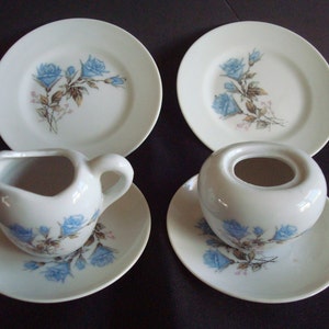 Miniature china tea set, mini china tea set, doll house tea set, pretend play tea set, child&#39;s tea set, miniature childs tea set