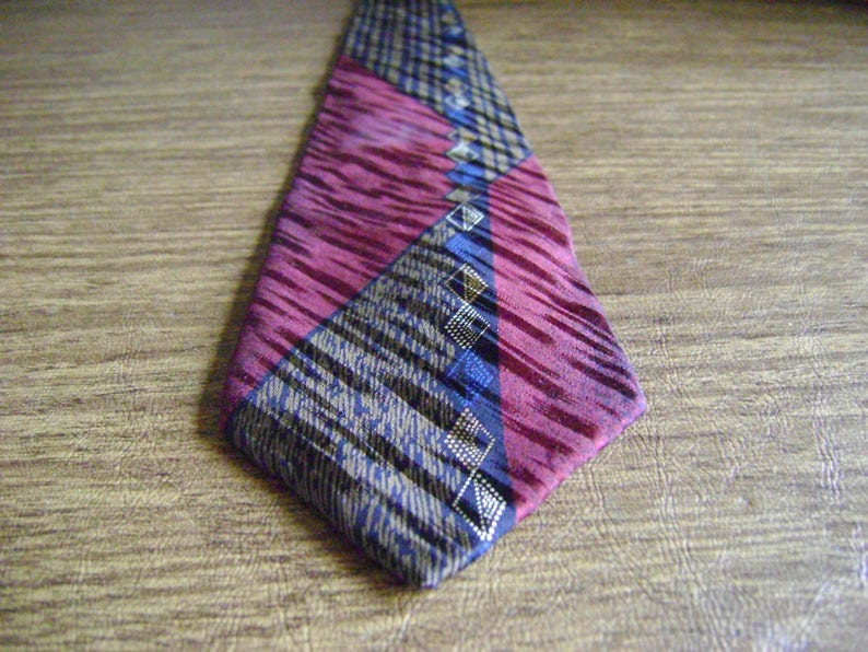 Conti di Milano silk tie Designer men/'s silk tie silk tie from Italy Italian designer tie Vintage silk tie