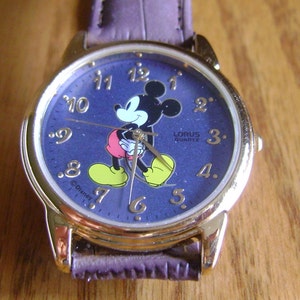 Vintage Disney Mickey Mouse Lorus watch / Quartz / collectible / Birthday / Mother&#39;s Father&#39;s day /Timepiece /Never worn /