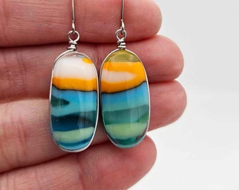 Summer Earrings - Handmade Jewelry Made in Michigan - Sunset Collection