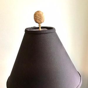 White, beige and grey Granite Lamp Finial, stone lamp finial, rock lamp finial, lamp topper, lamp accessory, lamp decoration
