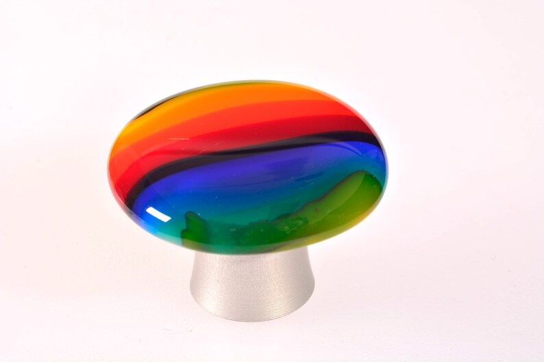 Rainbow Knobs Made in USA Drawer Pulls Colorful Knobs Etsy