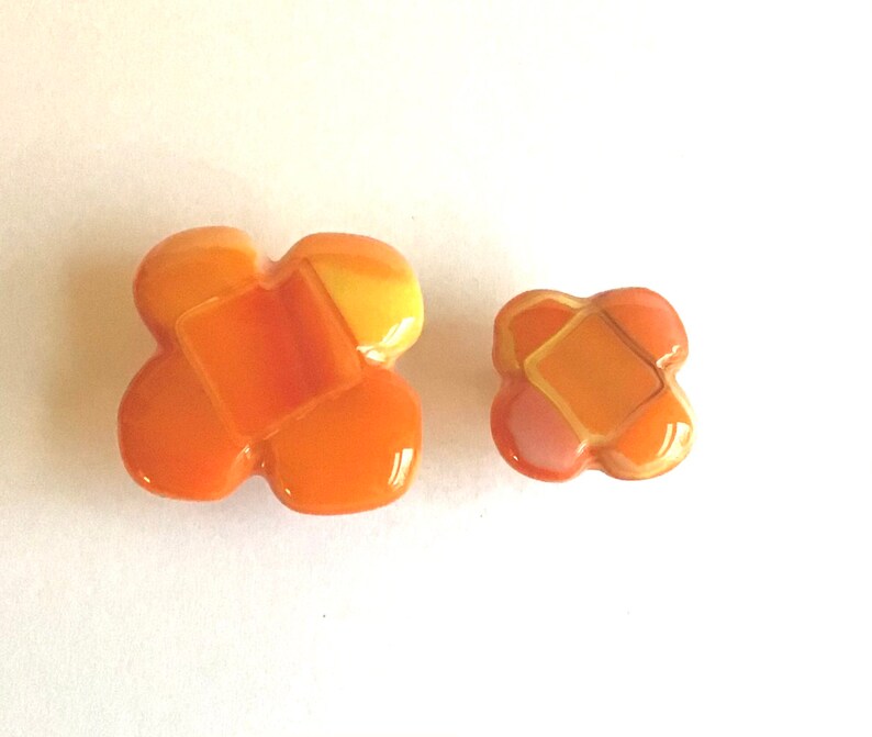Orange and Yellow Citrus Glass Knob Orange Knob Etsy