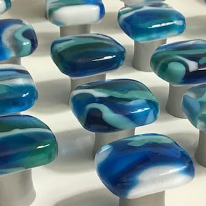 Seascapes, Small Beachy Glass Knobs made in USA