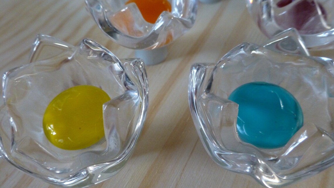 Colorful Tulip Knobs Made in USA Glass Flower Knob Etsy